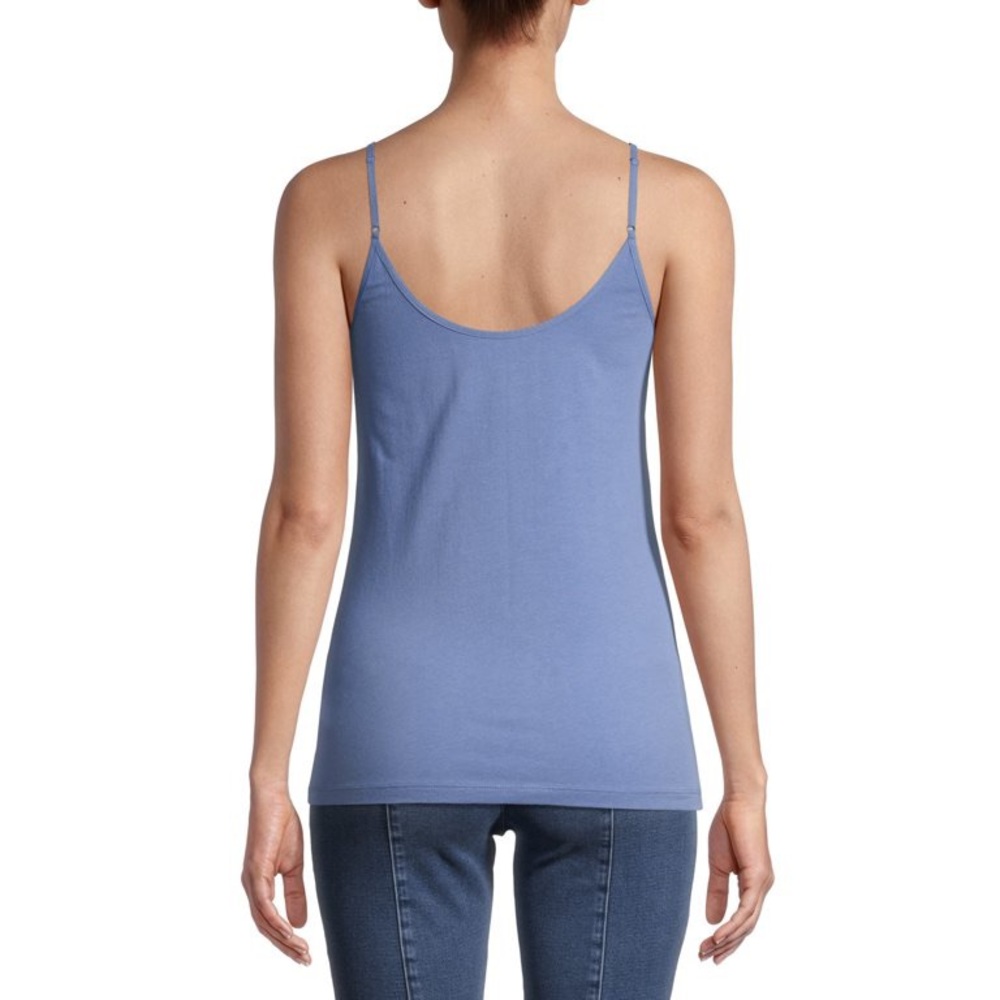 New Woman’s Sky Blue Time and Tru Minimalist Athletic Plain Cami Tank Top - Picture 6 of 9